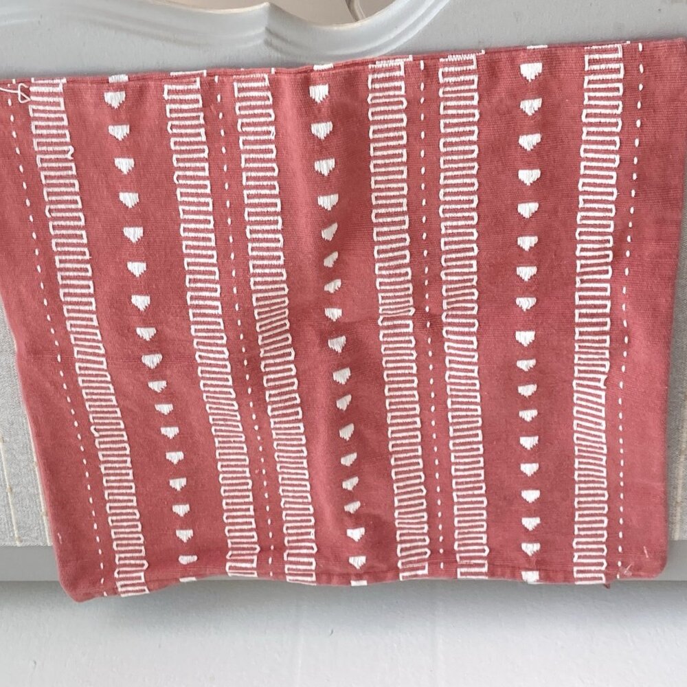 Throw Pillow Cover Rustic Textured Cotton Devi Design India Bohemian Chic
